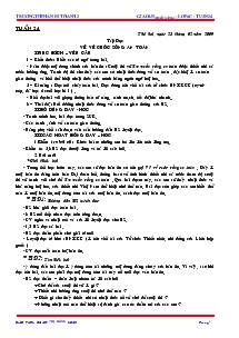 Giáo án (buổi sáng) - Lớp 4 - Trường TH Phan Rí Thành 2 - Tuần 24