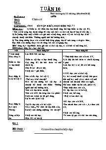 Giáo án các môn khối 4 - Tuần 10