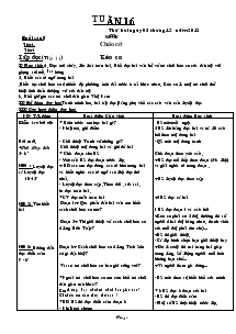 Giáo án các môn khối 4 - Tuần 16