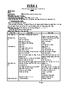 Giáo án các môn khối 4 - Tuần 1