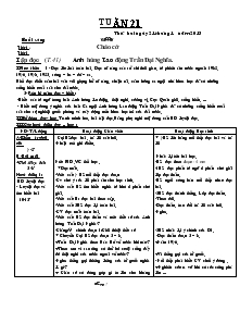 Giáo án các môn khối 4 - Tuần 21