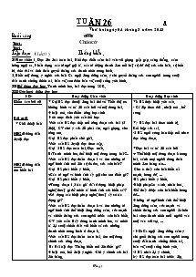 Giáo án các môn khối 4 - Tuần 26