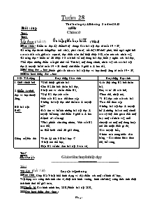 Giáo án các môn khối 4 - Tuần 28