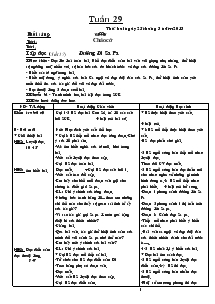 Giáo án các môn khối 4 - Tuần 29