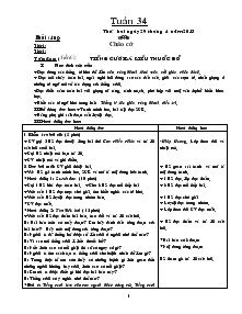 Giáo án các môn khối 4 - Tuần 34