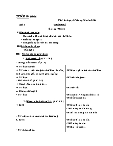 Giáo án giảng dạy các môn khối 4 - Tuần 10