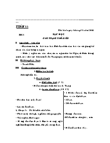 Giáo án giảng dạy các môn khối 4 - Tuần 11