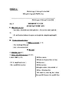 Giáo án giảng dạy các môn khối 4 - Tuần 14