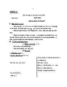 Giáo án giảng dạy các môn khối 4 - Tuần 15