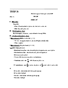 Giáo án giảng dạy các môn khối 4 - Tuần 20