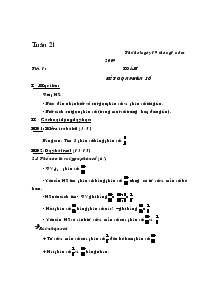 Giáo án giảng dạy các môn khối 4 - Tuần 21