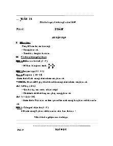 Giáo án giảng dạy các môn khối 4 - Tuần 24