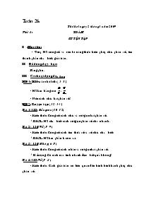 Giáo án giảng dạy các môn khối 4 - Tuần 26