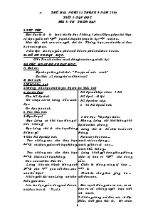 Giáo án giảng dạy khối 4 - Tuần 3