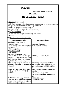 Giáo án khối 4 - Trường Tiểu học Thị trấn Lam Sơn - Tuần 30