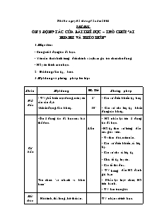 Giáo án khối 4 - Tuần 12 - Thứ 3