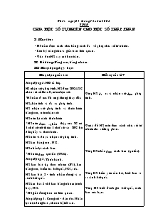 Giáo án khối 4 - Tuần 12 - Thứ 4