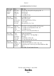 Giáo án khối 4 - Tuần 23