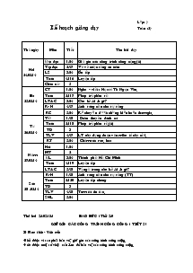 Giáo án khối 4 - Tuần 24