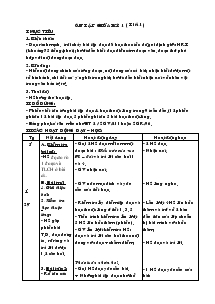 Giáo án môn Tiếng Việt 4 - Tuần 10