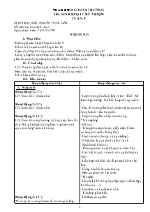 Giáo án tổng hợp các môn lớp 4 - Tuần 9