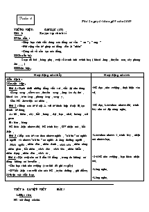 Giáo án tổng hợp lớp 4 - Tuần 4