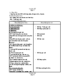 Giáo án lớp 4 - Bài 7: Luyện viết