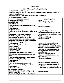 Giáo án lớp 4 môn Khoa học - Bài 1: Con người cần gì để sống