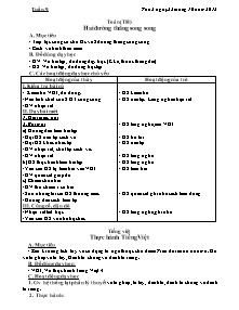 Giáo án lớp 4 môn Toán học Tuần 9: Hai đường thắng song song