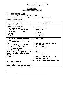 Giáo án lớp 4 môn Toán - Tuần 17: Chia cho số có 3 chữ số