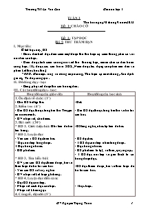 Giáo án lớp 4 Tiết 2: Tập đọc - Bài 5: Thư thăm bạn