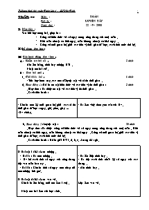 Giáo án lớp 4 Tuần 05 môn : Toán - Tiết 21 : Luyện tập
