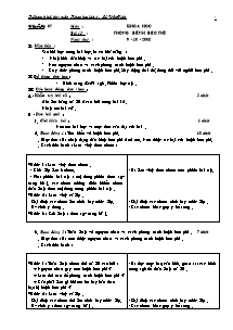 Giáo án lớp 4 Tuần 07 môn : Khoa học - Bài 13 : Phòng bệnh béo phì