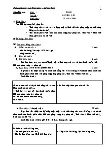 Giáo án lớp 4 Tuần 08 môn : Toán - Tiết 36 : Luyện tập