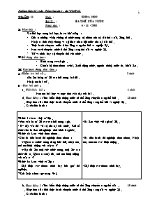 Giáo án lớp 4 Tuần 11 môn : Khoa học - Bài 21 : Ba thể của nước (tiếp)