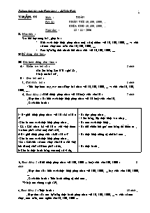 Giáo án lớp 4 Tuần 11 môn : Toán - Tiết 51: Nhân với 10, 100, 1000,  chia cho 10, 100, 1000 (tiếp)