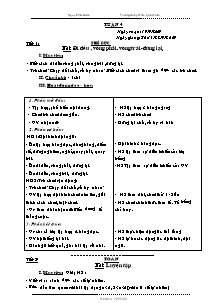 Giáo án lớp 4 tuần 4 Tiết 1: Thể dục bài: Đi đều , vòng phải, vòng trái-Đứng lại