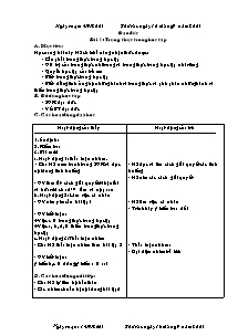 Giáo án Đạo đức - Bài 1: Trung thực trong học tập