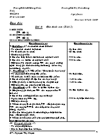 Giáo án Đạo đức - Bài 4: Gia đình em (Tiết 2)