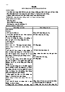 Giáo án Đạo đức: Tôn trọng luật giao thông (Tiết 3)