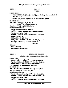 Giáo án lớp 1 môn Mĩ thuật - Bài 14: Vẽ cá