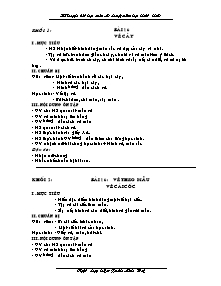 Giáo án lớp 1 môn Mĩ thuật - Bài 16: Vẽ cây