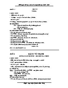 Giáo án lớp 1 môn Mĩ thuật - Bài 20: Vẽ gà