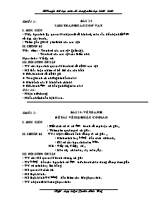 Giáo án lớp 1 môn Mĩ thuật - Bài 24: Xem tranh các con vật