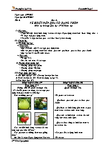 Giáo án lớp 1 môn Mĩ thuật - Tiết 6: Bài 6: Vẽ hoặc nặn quả có dạng tròn