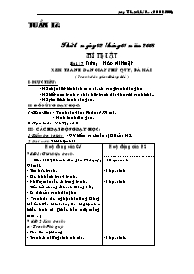 Giáo án lớp 1 môn Mĩ thuật - Tuần 17 - Bài 17: Thường thức mĩ thuật: Xem tranh dân gian phú quý, gà mái