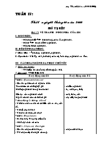 Giáo án lớp 1 môn Mĩ thuật - Tuần 17: Bài 17: Vẽ tranh ngôi nhà của em