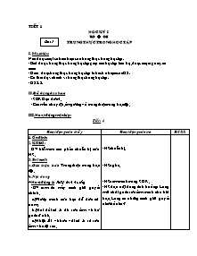 Giáo án lớp 4 môn Đạo đức - Tiết 1 - Bài 1: Trung thực trong học tập