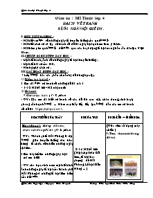 Giáo án Lớp 4 môn Mĩ thuật - Bài 20: Vẽ tranh: Đề tài ngày hội quê em