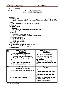 Giáo án lớp 4 môn Mĩ thuật - Tiết 23: Bài 23: Tập nặn tạo dáng: Tập nặn dáng người (Tiếp)